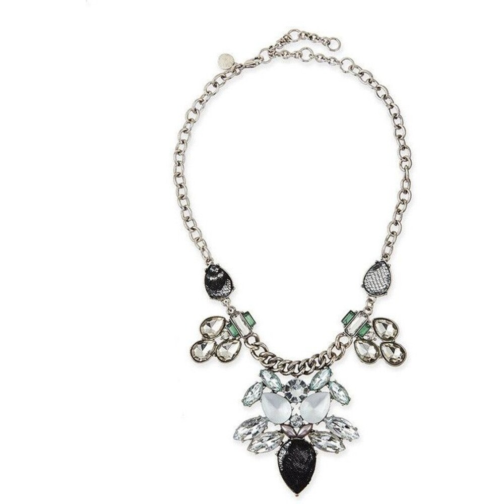 Lee by Lee Angel Lance Opal Crystal Cluster Net Teardrop Necklace NWT $98